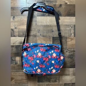 J World New York Women’s Vintage Rose Laptop / Messenger Bag With Shoulder strap